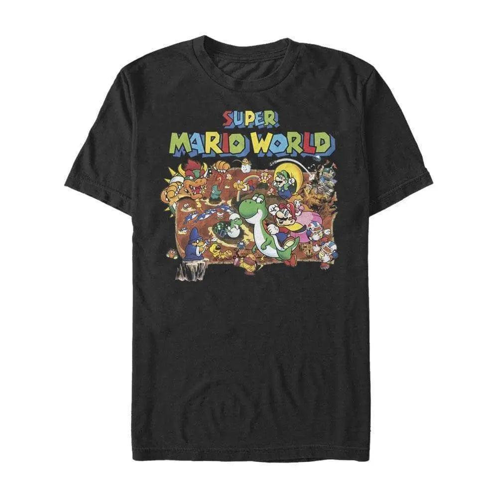 Super Mario Bros. - Super Mario World Map - T-Shirt