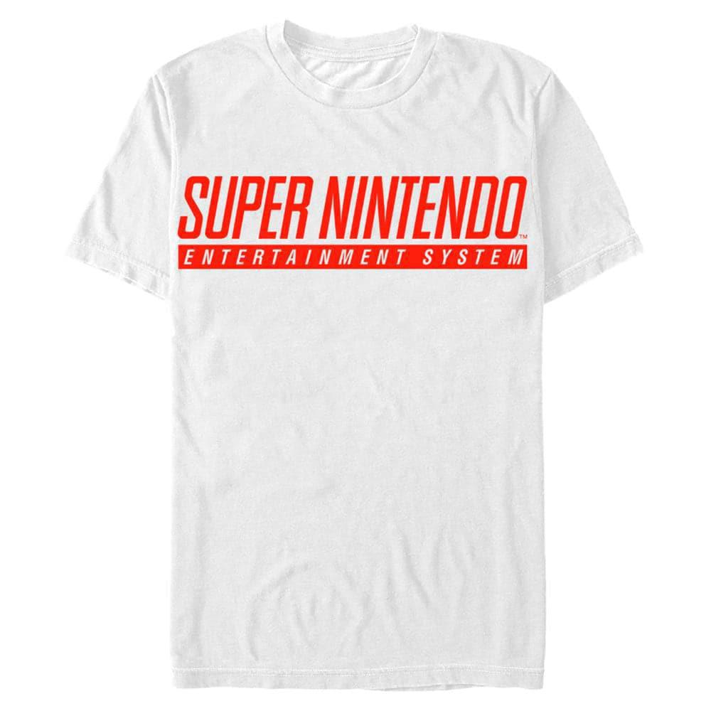 Super Nintendo - SNES Logo - Weißes T-Shirt