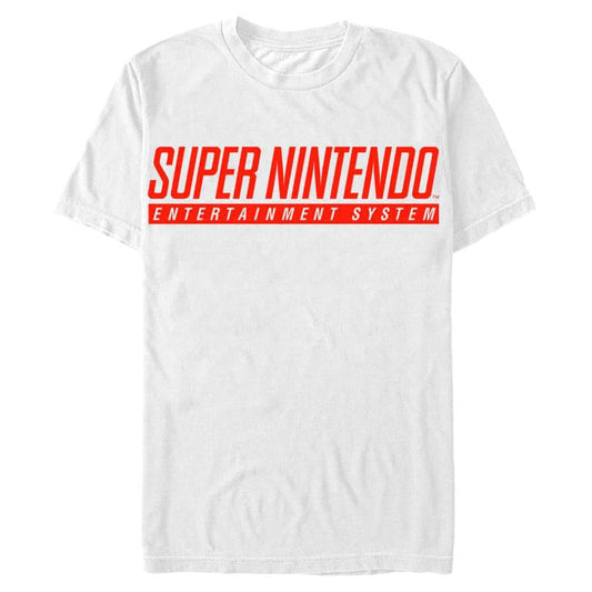 Super Nintendo - SNES Logo - Weißes T-Shirt