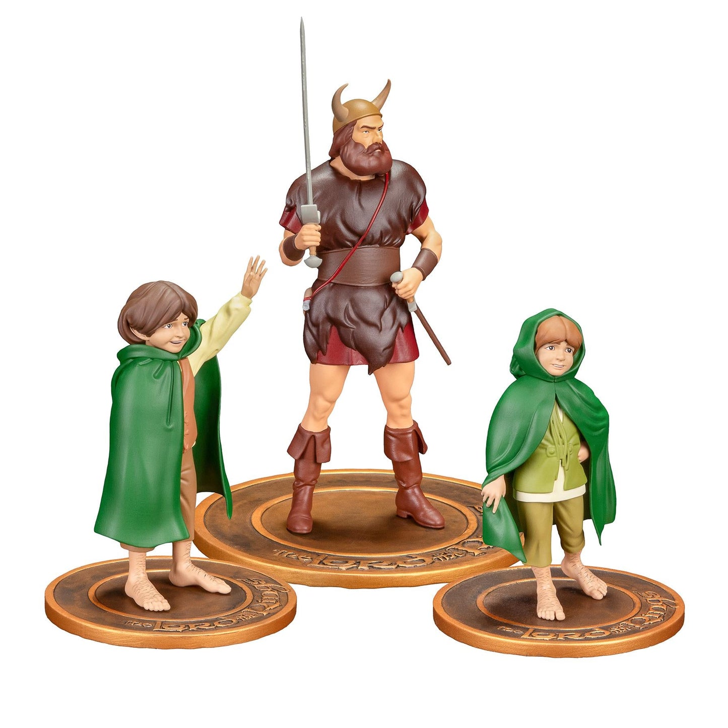 Der Herr der Ringe - Merry Pippin und Boromir PVC Figure - Statue Set