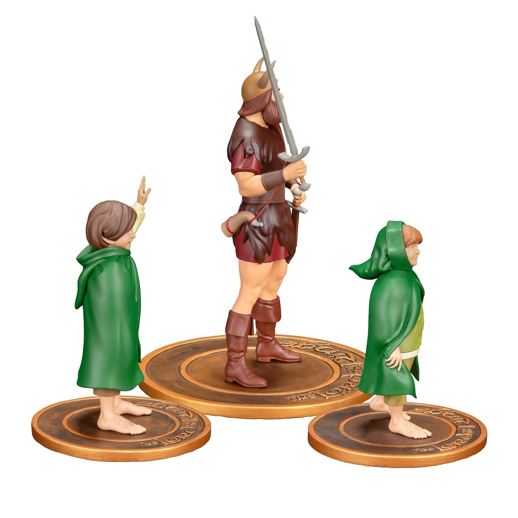 Der Herr der Ringe - Merry Pippin und Boromir PVC Figure - Statue Set