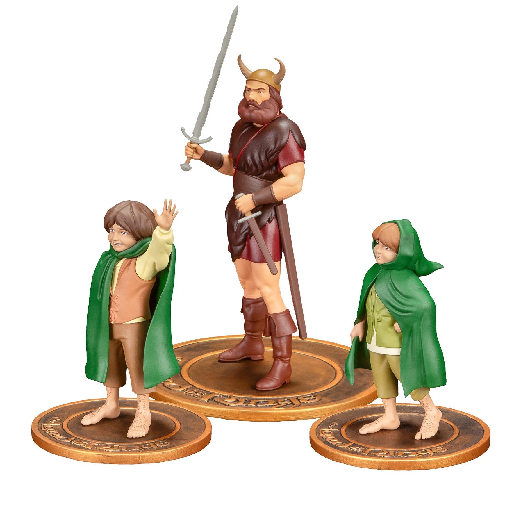 Der Herr der Ringe - Merry Pippin und Boromir PVC Figure - Statue Set