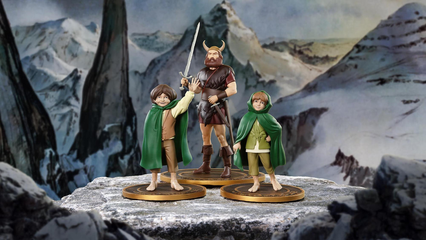 Der Herr der Ringe - Merry Pippin und Boromir PVC Figure - Statue Set