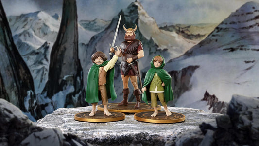 Der Herr der Ringe - Merry Pippin und Boromir PVC Figure - Statue Set
